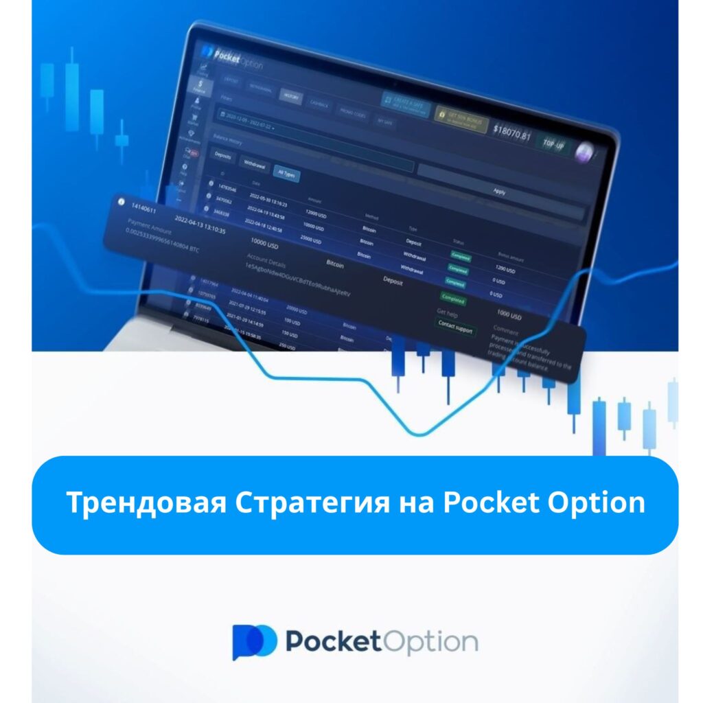 Трендовая стратегия на Pocket Option.